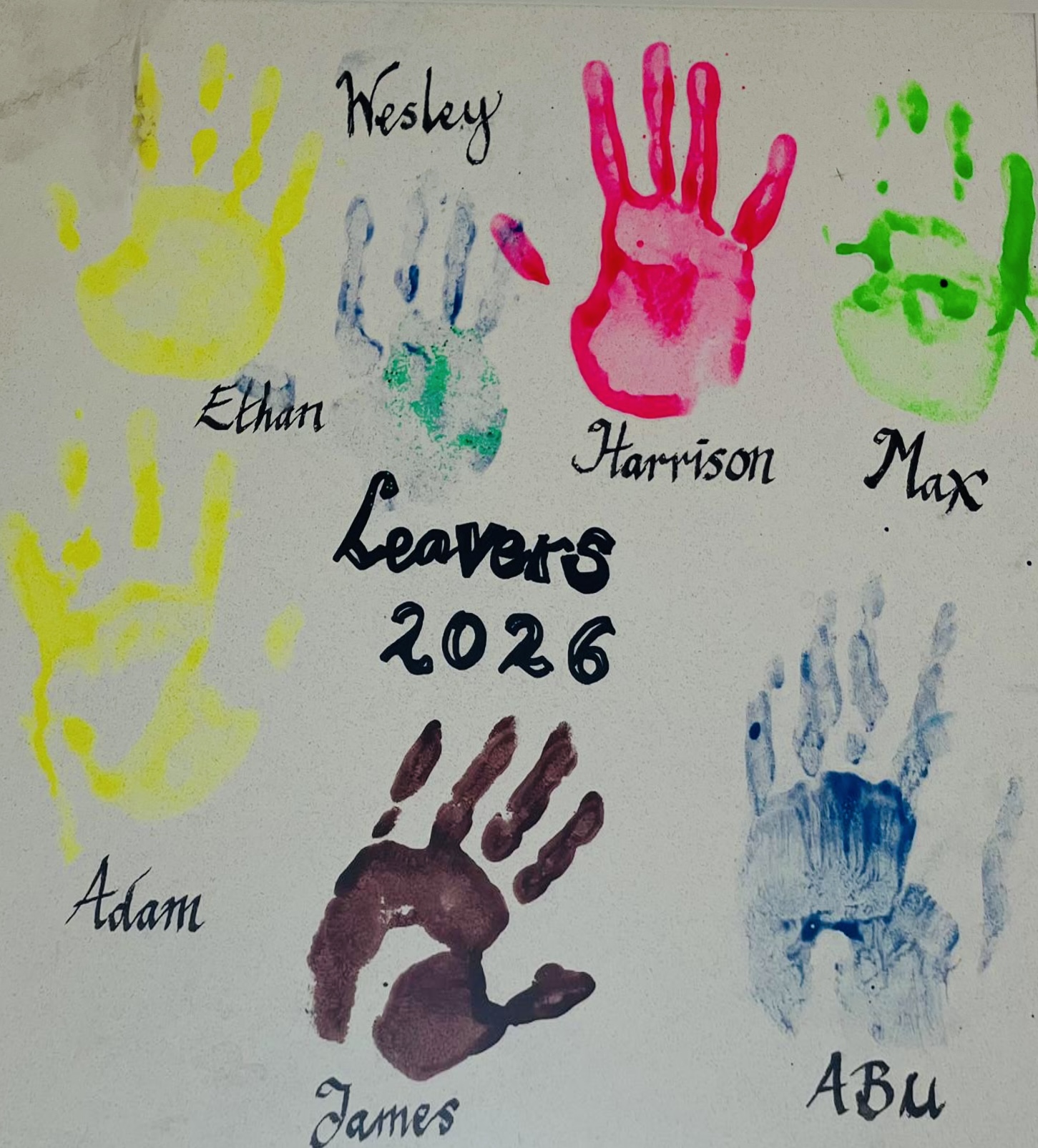 hand print art work